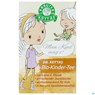 Sie sehen eine Packung Dr.Kottas Tee Bio-kinder 20st, Produktbild: 01 Dr.Kottas Tee Bio-kinder 20st, A-Nr.: 3886518 - 01