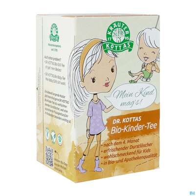 Sie sehen eine Packung Dr.Kottas Tee Bio-kinder 20st, Produktbild: 02 Dr.Kottas Tee Bio-kinder 20st, A-Nr.: 3886518 - 02