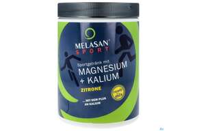 Magnesium +kalium/melasan Sport Sportgetraenk Zitrone 610g, A-Nr.: 4733923 - 01