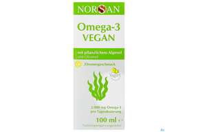 Omega -3 Norsan Oel Vegan Zitr.geschm.,hochd. 100ml, A-Nr.: 4383995 - 01