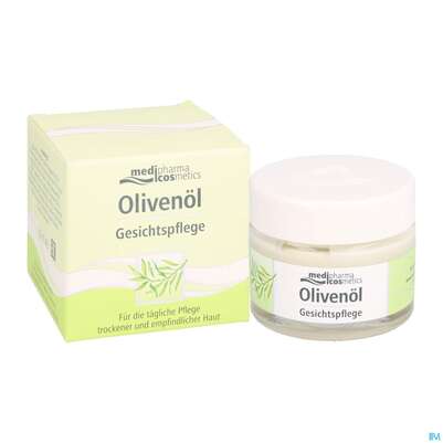 Sie sehen eine Packung Oliven Oel Dr.theiss Gesichtscreme 50ml, Produktbild: 05 Oliven Oel Dr.theiss Gesichtscreme 50ml, A-Nr.: 2664738 - 05