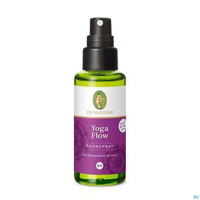Sie sehen eine Packung Primavera Raumspray Yoga Flow Bio 50ml, Produktbild: 01 Primavera Raumspray Yoga Flow Bio 50ml, A-Nr.: 5344744 - 01