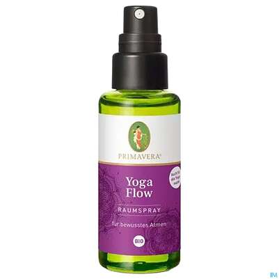 Sie sehen eine Packung Primavera Raumspray Yoga Flow Bio 50ml, Produktbild: 02 Primavera Raumspray Yoga Flow Bio 50ml, A-Nr.: 5344744 - 02
