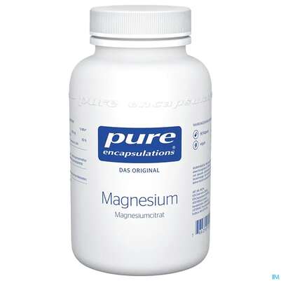 Sie sehen eine Packung Pure Encapsulations Magnesium Magnesiumcitrat 90 Kapseln, Produktbild: 01 Pure Encapsulations Magnesium Magnesiumcitrat 90 Kapseln, A-Nr.: 2311402 - 01