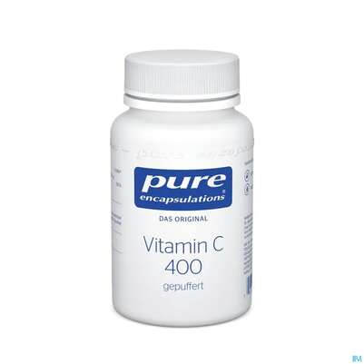 Sie sehen eine Packung Pure Encapsulations Vitamin C 400 Gepuffert 90 Kapseln, Produktbild: 01 Pure Encapsulations Vitamin C 400 Gepuffert 90 Kapseln, A-Nr.: 2304862 - 01