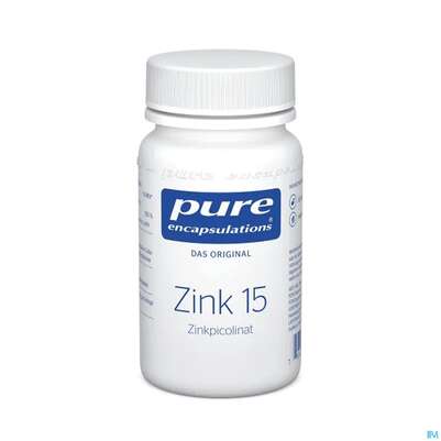 Pure Encapsulations Zink 15 (zinkpicolinat) 60 Kapseln, A-Nr.: 2111749 - 01