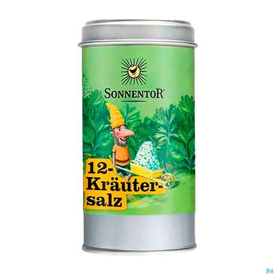Sie sehen eine Packung Sonnentor Gewuerz/bio 12-kraeuter Salz Streudose 07311 75g, Produktbild: 02 Sonnentor Gewuerz/bio 12-kraeuter Salz Streudose 07311 75g, A-Nr.: 4344742 - 02