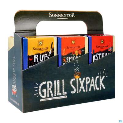 Sie sehen eine Packung Sonnentor Gewuerzmischung/bio Grillgewuerz Sixpack (grillen) Neu 01821 1pk, Produktbild: 03 Sonnentor Gewuerzmischung/bio Grillgewuerz Sixpack (grillen) Neu 01821 1pk, A-Nr.: 4793658 - 03