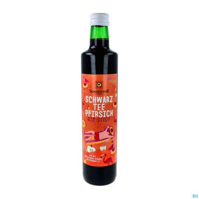 Sonnentor Sirup/bio Schwarztee Eistee Pfirsich 00624 500ml, A-Nr.: 4793701 - 02