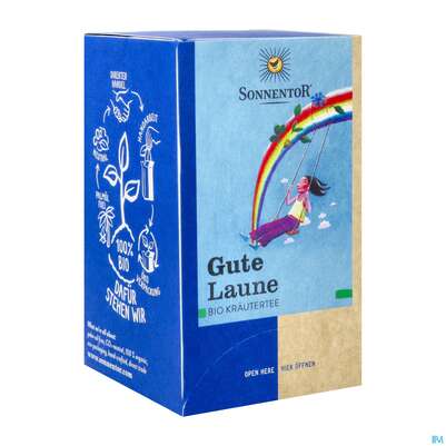 Sie sehen eine Packung Sonnentor Tee/bio Gute Laune 02256 18st, Produktbild: 02 Sonnentor Tee/bio Gute Laune 02256 18st, A-Nr.: 3574724 - 02