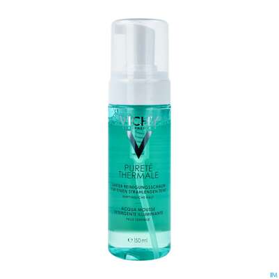 Sie sehen eine Packung Vichy Purete Thermale Reinigungsschaum 150ml, Produktbild: 02 Vichy Purete Thermale Reinigungsschaum 150ml, A-Nr.: 4310039 - 02