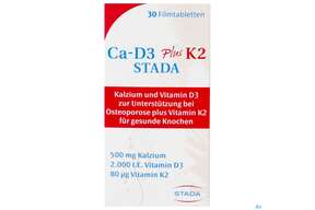 Ca-d3-stada Filmtabl Plus K2 30st, A-Nr.: 5062425 - 01