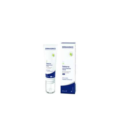 Sie sehen eine Packung Dermasence Seborra Hautklärendes Serum, Produktbild: 01 Dermasence Seborra Hautklärendes Serum, A-Nr.: 5098222 - 01
