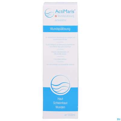 Sie sehen eine Packung Actimaris Wund-spuellösung Sensitiv 1000ml, Produktbild: 01 Actimaris Wund-spuellösung Sensitiv 1000ml, A-Nr.: 3813324 - 01