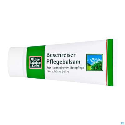 Sie sehen eine Packung Allgäuer Latschenkiefer Besenreiser Pflegebalsam 100ml, Produktbild: 03 Allgäuer Latschenkiefer Besenreiser Pflegebalsam 100ml, A-Nr.: 3841697 - 03