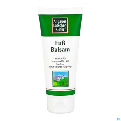 Sie sehen eine Packung Allgäuer Latschenkiefer Fuß Balsam 100ml, Produktbild: 03 Allgäuer Latschenkiefer Fuß Balsam 100ml, A-Nr.: 0864539 - 03