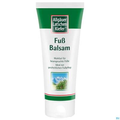 Sie sehen eine Packung Allgäuer Latschenkiefer Fuß Balsam 100ml, Produktbild: 02 Allgäuer Latschenkiefer Fuß Balsam 100ml, A-Nr.: 0864539 - 02