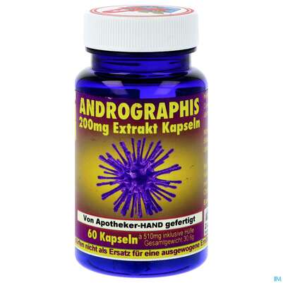 Andrographis Kapseln Extrakt 200mg -apo Drei- Faltigkeit 60st, A-Nr.: 4392818 - 01