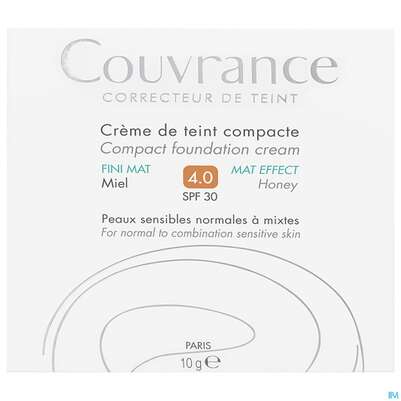 Avène Couvrance Kompakt Creme-make-up Mattierend Honig 10g, A-Nr.: 2594966 - 01