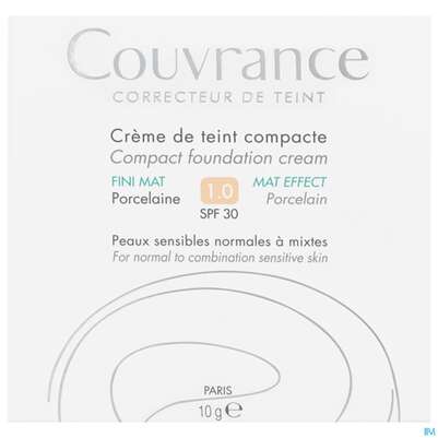 Avène Couvrance Kompakt Creme-make-up Mattierend Porzellan 10g, A-Nr.: 2595078 - 01