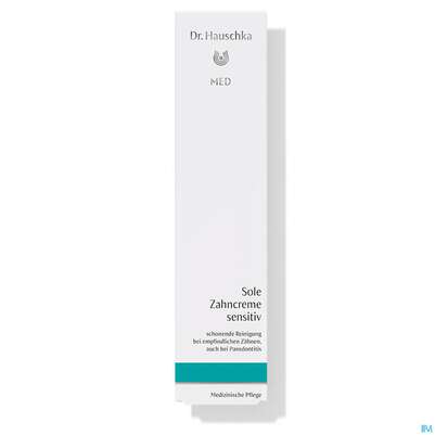 Sie sehen eine Packung Dr. Hauschka Sole Zahncreme Sensitiv 75ml, Produktbild: 01 Dr. Hauschka Sole Zahncreme Sensitiv 75ml, A-Nr.: 3412832 - 01