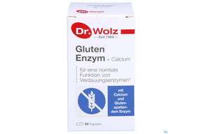 Dr.wolz Gluten Enzym +calcium Kapseln 60522 60st, A-Nr.: 4828285 - 01