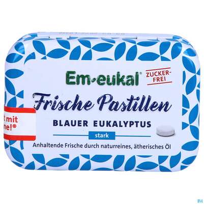 Em-eukal Frische Pastillen Dose Zfr Blauer Eukalyptus 20g, A-Nr.: 4934024 - 01
