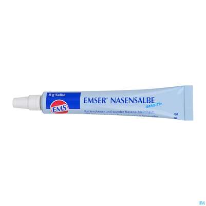 Sie sehen eine Packung Nasen Salbe Sensitiv Emser 8g, Produktbild: 05 Nasen Salbe Sensitiv Emser 8g, A-Nr.: 2973764 - 05