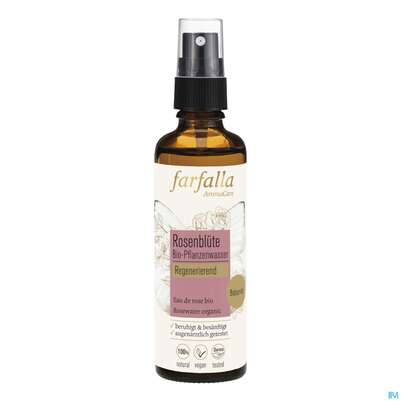 Farfalla Pflanzenwasser/bio Regenerierend Rosenblueten 75ml, A-Nr.: 4860774 - 01