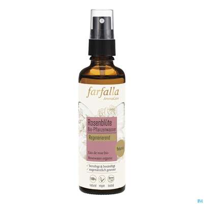 Farfalla Pflanzenwasser/bio Regenerierend Rosenblueten 75ml, A-Nr.: 4860774 - 02