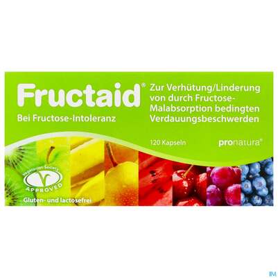 Sie sehen eine Packung Fructaid Kapseln 120st, Produktbild: 01 Fructaid Kapseln 120st, A-Nr.: 4543536 - 01