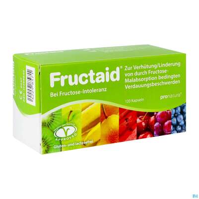 Sie sehen eine Packung Fructaid Kapseln 120st, Produktbild: 02 Fructaid Kapseln 120st, A-Nr.: 4543536 - 02