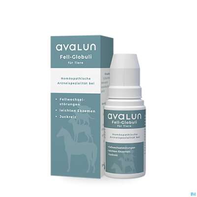 Sie sehen eine Packung Hws Avalun Fell-globuli Für Tiere 20g, Produktbild: 01 Hws Avalun Fell-globuli Für Tiere 20g, A-Nr.: 5197929 - 01