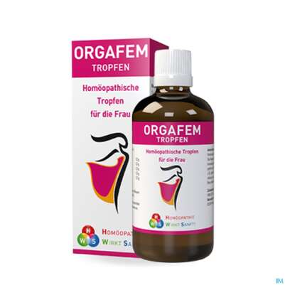 Sie sehen eine Packung Hws Orgafem Tropfen 100ml, Produktbild: 01 Hws Orgafem Tropfen 100ml, A-Nr.: 3139359 - 01