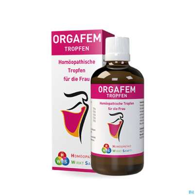 Sie sehen eine Packung Hws Orgafem Tropfen 100ml, Produktbild: 02 Hws Orgafem Tropfen 100ml, A-Nr.: 3139359 - 02