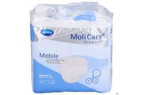 Inkontinenz Molicare Premium/mobile/6 Tropfen Blau L 100-150cm 14st, A-Nr.: 2581538 - 01