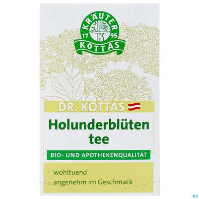 Sie sehen eine Packung Dr.Kottas Tee Holunderblueten 20st, Produktbild: 02 Dr.Kottas Tee Holunderblueten 20st, A-Nr.: 4269839 - 02