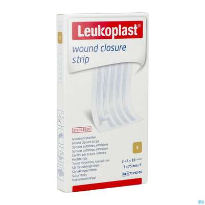 Wundverband Wundnahtstreifen/steril Leukoplast/weiss Closure Strip 3x 75mm 10st, A-Nr.: 3478937 - 02