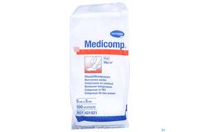 Kompressen Medicomp Vliesstoff 4fach Unsteril 5x 5cm 100st, A-Nr.: 1652029 - 01