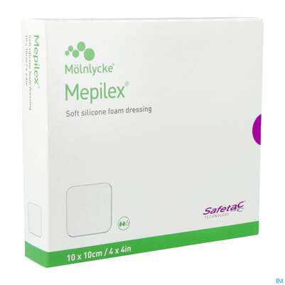Wundverband Mepilex Silikon 10x 10cm 5st, A-Nr.: 2211801 - 02