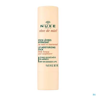 Sie sehen eine Packung Nuxe Reve De Miel Stick Levres Hydratant 4g, Produktbild: 01 Nuxe Reve De Miel Stick Levres Hydratant 4g, A-Nr.: 4080384 - 01