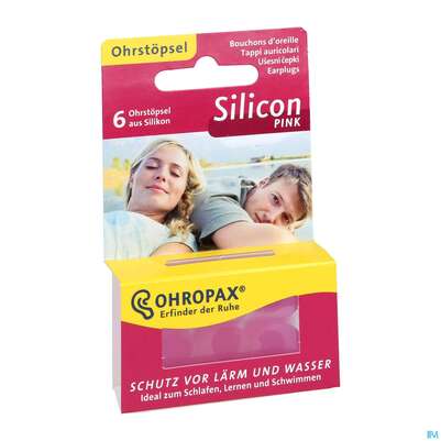 Ohrenschutz Ohropax/silence Silicon G.laerm/wasser/wind Pink 6st, A-Nr.: 3036725 - 05