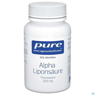 Sie sehen eine Packung Pure Encapsulations Alpha Liponsäure Thioctsäure 200mg 60 Kapseln, Produktbild: 01 Pure Encapsulations Alpha Liponsäure Thioctsäure 200mg 60 Kapseln, A-Nr.: 2603978 - 01
