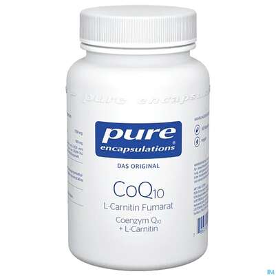 Sie sehen eine Packung Pure Encapsulations Coq10 l-carnitin Fumarat 60 Kapseln, Produktbild: 01 Pure Encapsulations Coq10 l-carnitin Fumarat 60 Kapseln, A-Nr.: 2658376 - 01