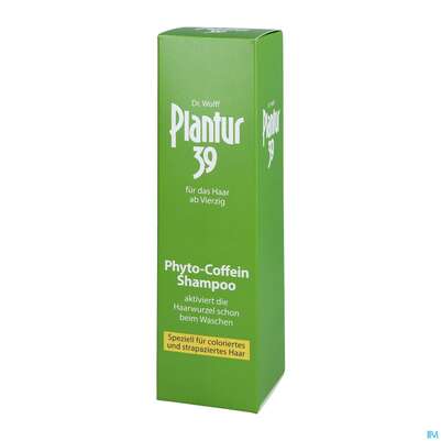 Sie sehen eine Packung Shampoon Plantur 39 Coffein Coloriertes Haar 250ml, Produktbild: 02 Shampoon Plantur 39 Coffein Coloriertes Haar 250ml, A-Nr.: 3275973 - 02