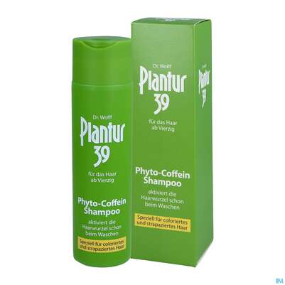 Sie sehen eine Packung Shampoon Plantur 39 Coffein Coloriertes Haar 250ml, Produktbild: 04 Shampoon Plantur 39 Coffein Coloriertes Haar 250ml, A-Nr.: 3275973 - 04