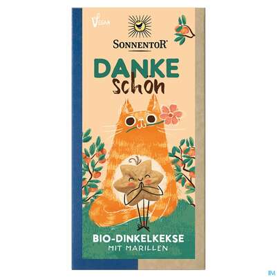 Sie sehen eine Packung Sonnentor Kekse Bio Dankeschoen 01228 125g, Produktbild: 01 Sonnentor Kekse Bio Dankeschoen 01228 125g, A-Nr.: 5743740 - 01