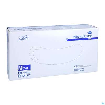 Untersuchungshandschuhe Peha/soft/puderfrei Nitrile Unsteril Fino M 150st, A-Nr.: 3836532 - 05