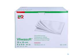 Vlieskompressen Vliwasoft 6fach Steril 10x 10cm 100st, A-Nr.: 1372761 - 01