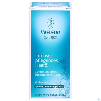 Sie sehen eine Packung Weleda Haaroel Intensiv Pflegend 50ml, Produktbild: 01 Weleda Haaroel Intensiv Pflegend 50ml, A-Nr.: 4115987 - 01